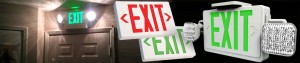exit signs and lighting