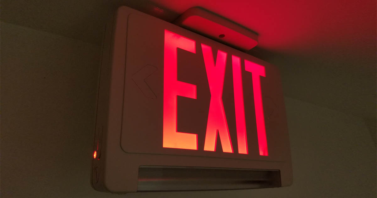 Exit Sign - Northland Fire