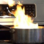 grease fire in pan