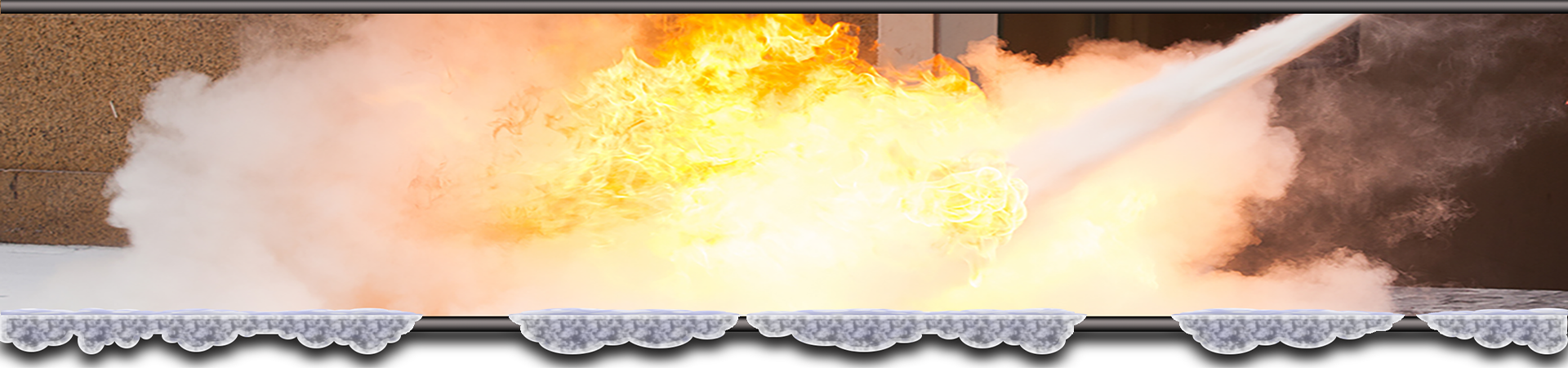 extinguisher foam background