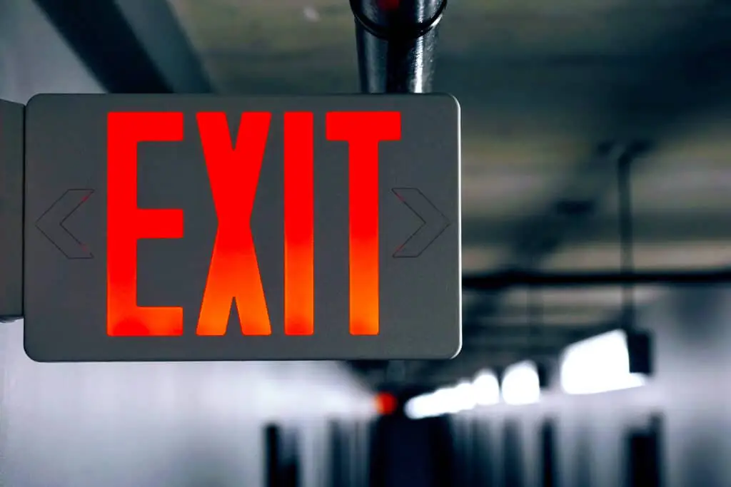 emergency exit lighting sign