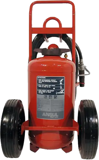 wheeled fire extinguisher