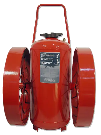 wheeled fire extinguisher