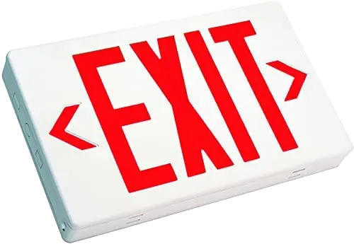 red exit sign