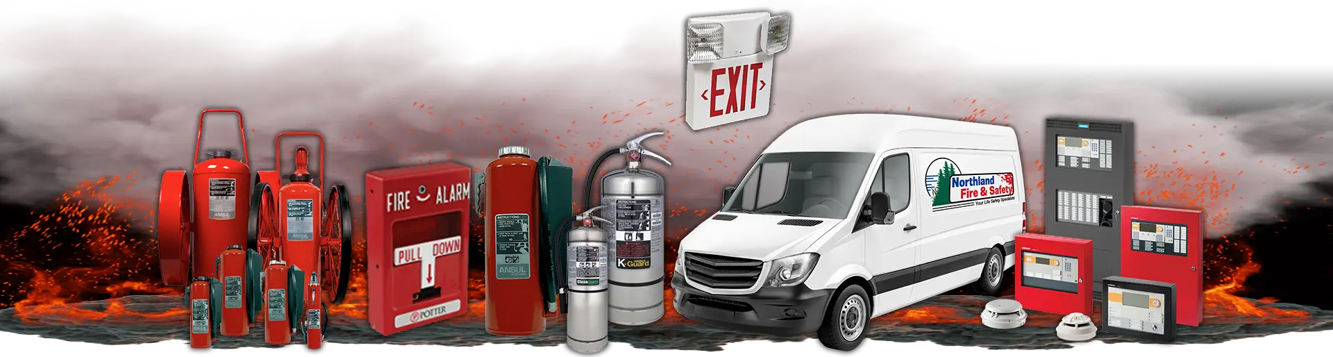 various fire safety products
