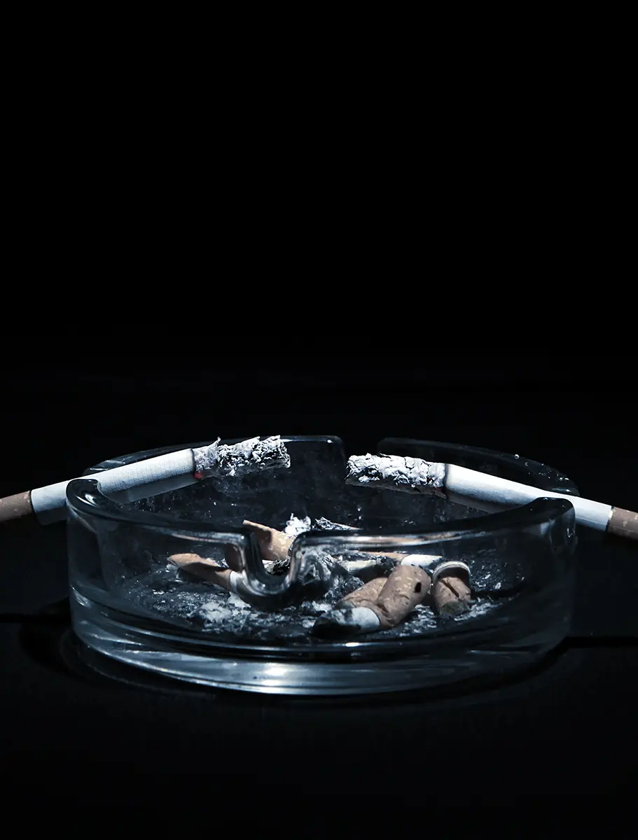 cigarettes in ashtray